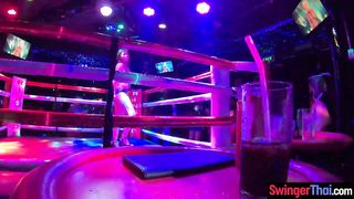 Midget boxing fight and fucking the Asian ring girl afterwards at home