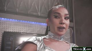 I stumbled upon a horny asian tgirl alien looking for semen