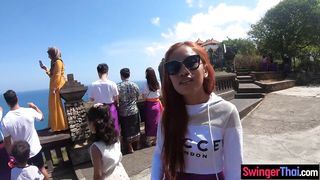 Bali vacation trip visiting a national park with hot amateur sex once home