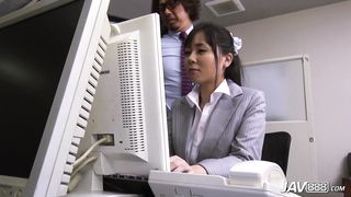 Japanese Miyuki Ojima fucks her boss in the office