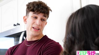 Korean teen stepsister Kimmy Kimm slumber party with stepbro