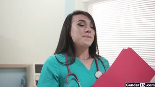 I told asian shemale nurse Kasey Kei I do not fuck and tell
