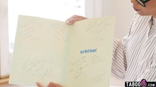 Disabled 18yo guy visited by his mature teacher Dana Vespoli