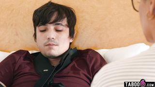 Disabled 18yo guy visited by his mature teacher Dana Vespoli