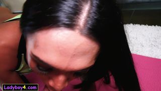 Perfect ass big cock Thai femboy Creamy butt plugged and fucked