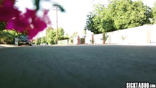 Big tits Asian MILF lesbian Dana Vespoli fucks blonde lesbian in the car