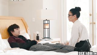 Surprise pussy fucking by horny Asian big tits MILF teacher Dana Vespoli