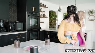 Chloe Surreals fam spa day with her loving stepmoms Little Puck and Danielle Renae