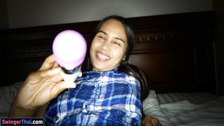 Thai MILF wife amateur enjoys all she did with her white husband