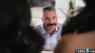 Stepdad taboo fucking his asian teen stepdaughters Lulu Chu and Kimmy Kimm