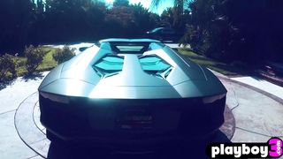 Amazing babes with amazing big tits and hot big ass washed amazing vehicles