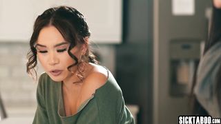 Petite Asian Kimmy Kimm getting fucked hard and hot teen enjoyed big dick