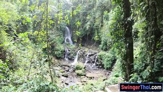 Waterfall visit and sex at home after with big ass Thai girlfriend