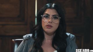 Lusty teen lesbian Chanel Camryn fucks horny babe Scarlett Alexis on piano