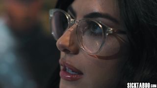 Lusty teen lesbian Chanel Camryn fucks horny babe Scarlett Alexis on piano