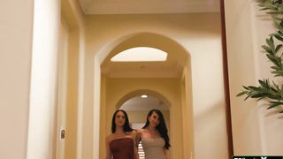Surprised guy is analed by shemales Khloe Kay and Kasey Kei
