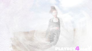 Petite MILF babe exposing her stunning body and sexy MILF posed outdoor