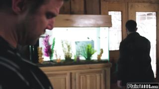 Nothing fishy about this handcuffed asian woman in our room