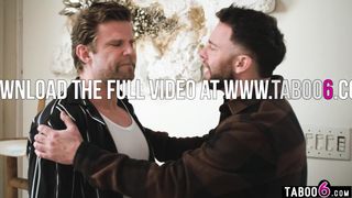 Travel buddies DP super horny Asian MILF Ember Snow in a motel