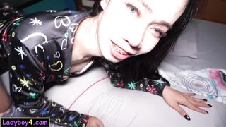 Fresh Asian ladyboy amateur Bo fucked from ass to mouth