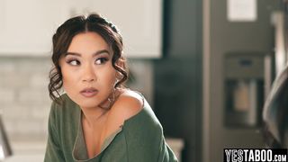 Asian teen tricks stepmom for uninterrupted sex with step uncle