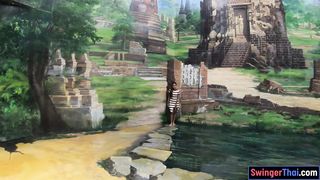 Big ass Thai amateur girlfriend museum visit and fuck at home