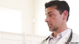 So my stepdad walked in and now my toy is stuck in my pussy