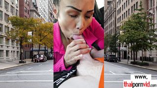 Naughty amateur Thai MILF Joon Mali welcomes her big cocked fan at Thailand