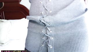 Petite amateur Thai ladyboy teen Manaw wants her european clients seeds