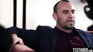 Big tits Asian immigrant maid lets mature powerful boss rail her