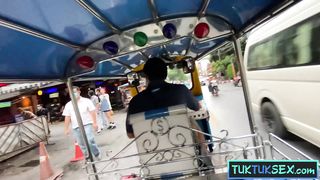 Skinny Thai girl with glasses loves having sex and made a video