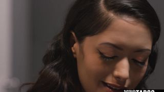 Asian therapist has interracial threesome with her ebony client