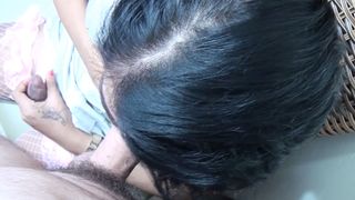 Big booty Asian shemale Sherry masturbates after hot posing for client