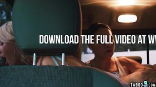 Lesbian asian MILF mistress Dana Vespoli fingering her big tits GFs pussy