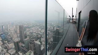 Bubble butt Thai GF fucked from behind after a day out together