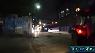 Shy Thai amateur girl gets a big cock as a birthday present