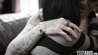 Crying Asian teen consoled and pounded by BFs horny evil stepbro