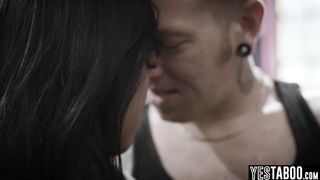 Crying Asian teen consoled and pounded by BFs horny evil stepbro