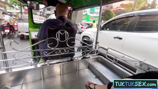 Cute Thai MILF amateur with tattoos picked up and fucked hard