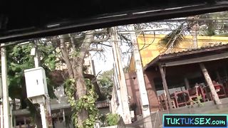 Thai teen picked up on the beach for sex by a big dick foreigner