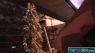 Big natural boobs Thai MILF picked up on the street and fucked at home