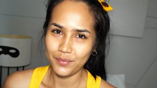 POV blowjob from sexy Thai MILF wife recorded on amateur video