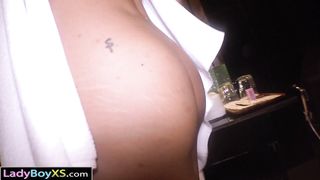Skinny Asian ladyboy pounds a kinky BWC tourist with her big dick