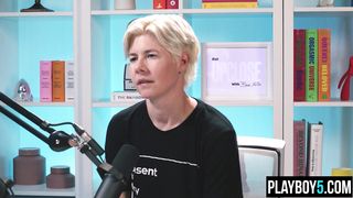 Chinese girl Lulu Chu gives interview and masturbation to orgasm