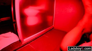 Asian femboy teen bondage blowjob and pissing on her petite body
