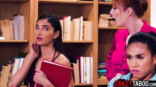 Ember Snow body swap with Emily Willis and hot lesbian sex with Gia Paige