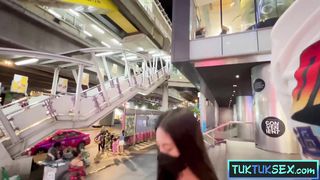 Mall pickup of tiny Thai teen beauty and taken to a hotel for sex