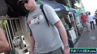 Street pick up of cute Thai MILF whore who went home with me