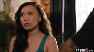 Black neighbor takes advantage of 18 yo Asian teen Kimmy Kimm