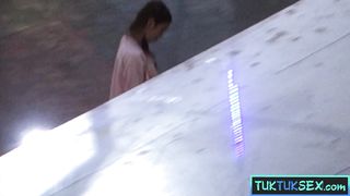 Super hairy pussy Amateur Thai 18yo teen picked up in a mall